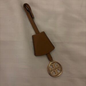 Tory Burch Beige Leather Bag Charm/Hang Tag